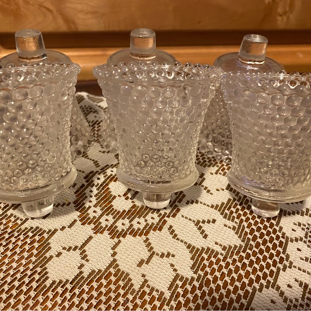 VTG Homco Hobnail Candle Holders